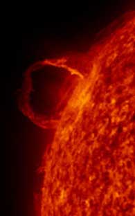 Solar flare sent plasma and charged particles toward Earth