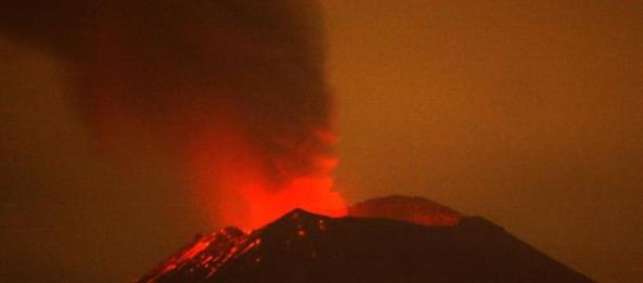 the volcano Popocatepetl